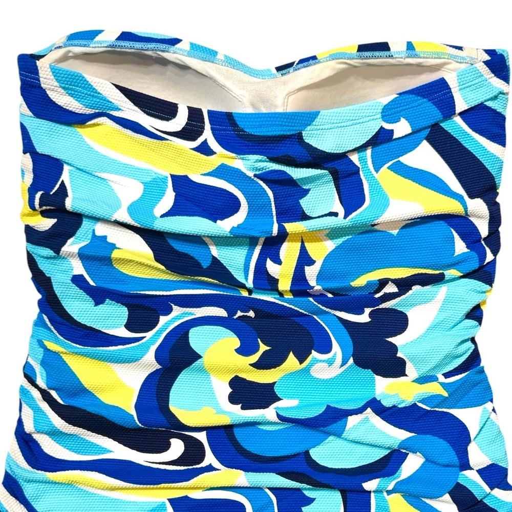 Tommy Bahama Swirl Tide Shirred Bandini Top - Picture 7 of 9